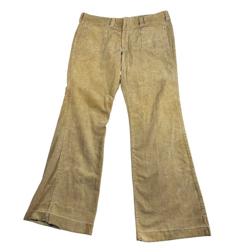 Vintage Braten Apparel New York Mens Corduroy Pants 38x33 Tan Bell Bottom  Retro